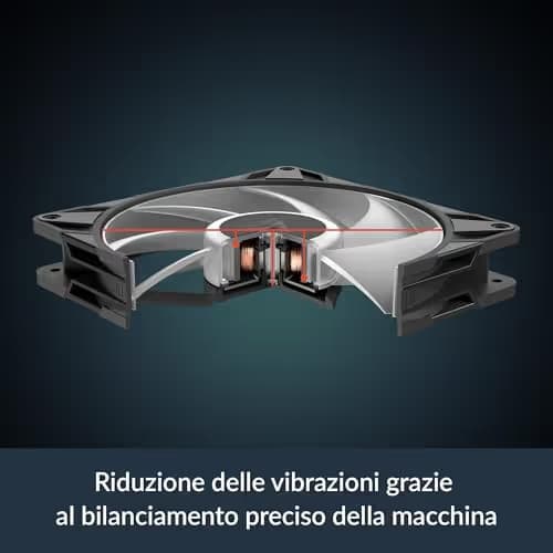 ARCTIC P14 Pro 140mm Black Addressable RGB PWM 110 CFM 3-Pack image