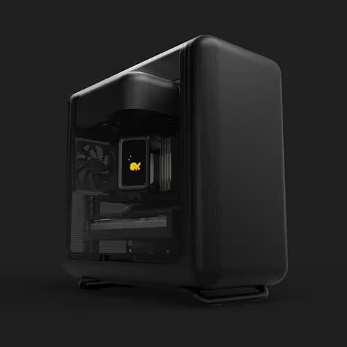HYTE X50 ATX Mid Tower Black with Tempered Glass Side Panel and USB 3.2 Gen 2x2 Type-C, USB 3.2 Gen 1 Type-A image