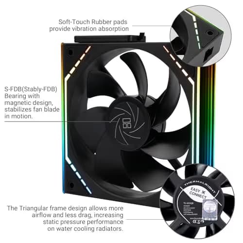 Thermalright TL-M12QR 120mm Black PWM ARGB image