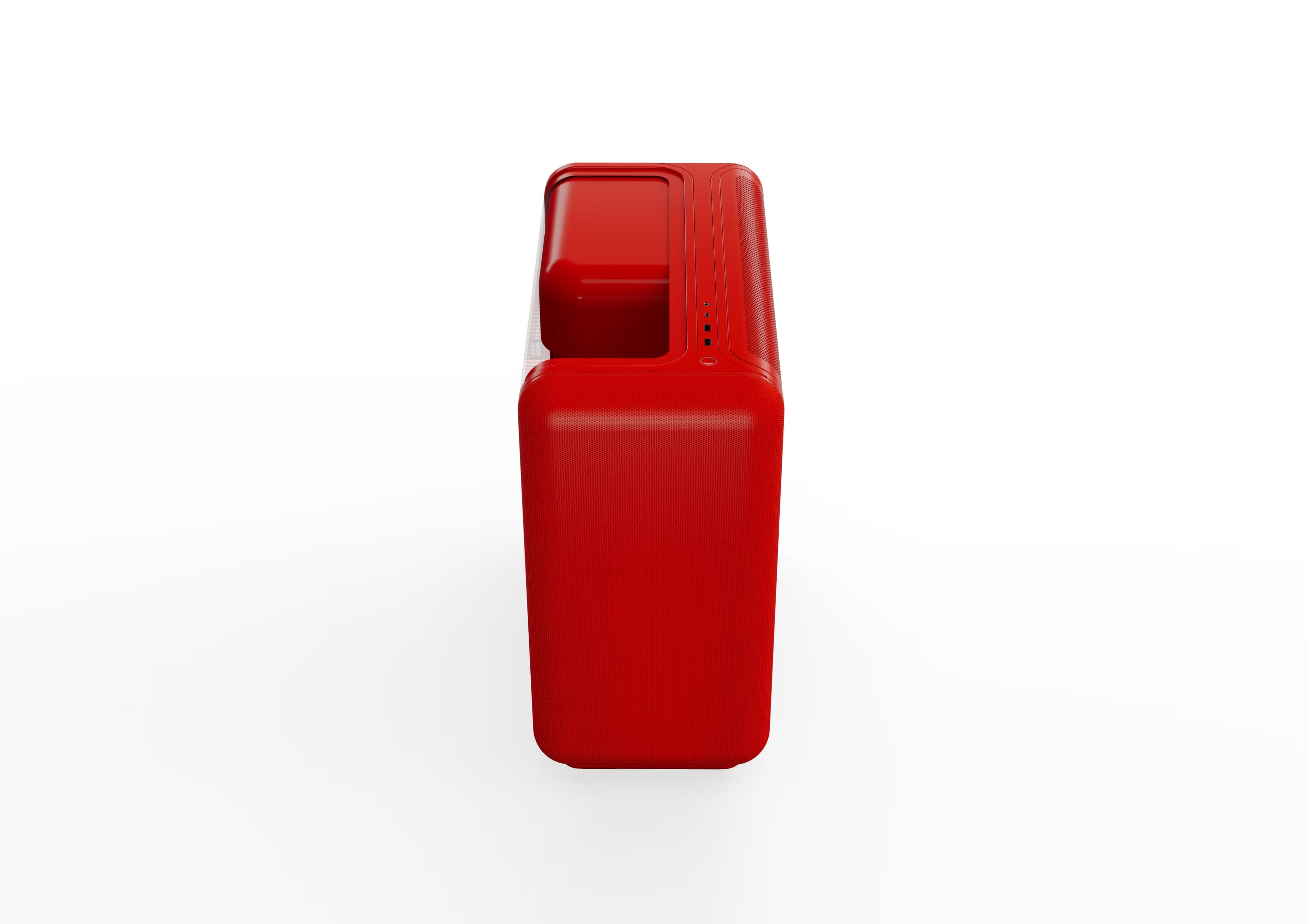 HYTE X50 ATX Mid Tower Red with Tempered Glass Side Panel and USB 3.2 Gen 2x2 Type-C USB 3.2 Gen 1 Type-A Front Panel image