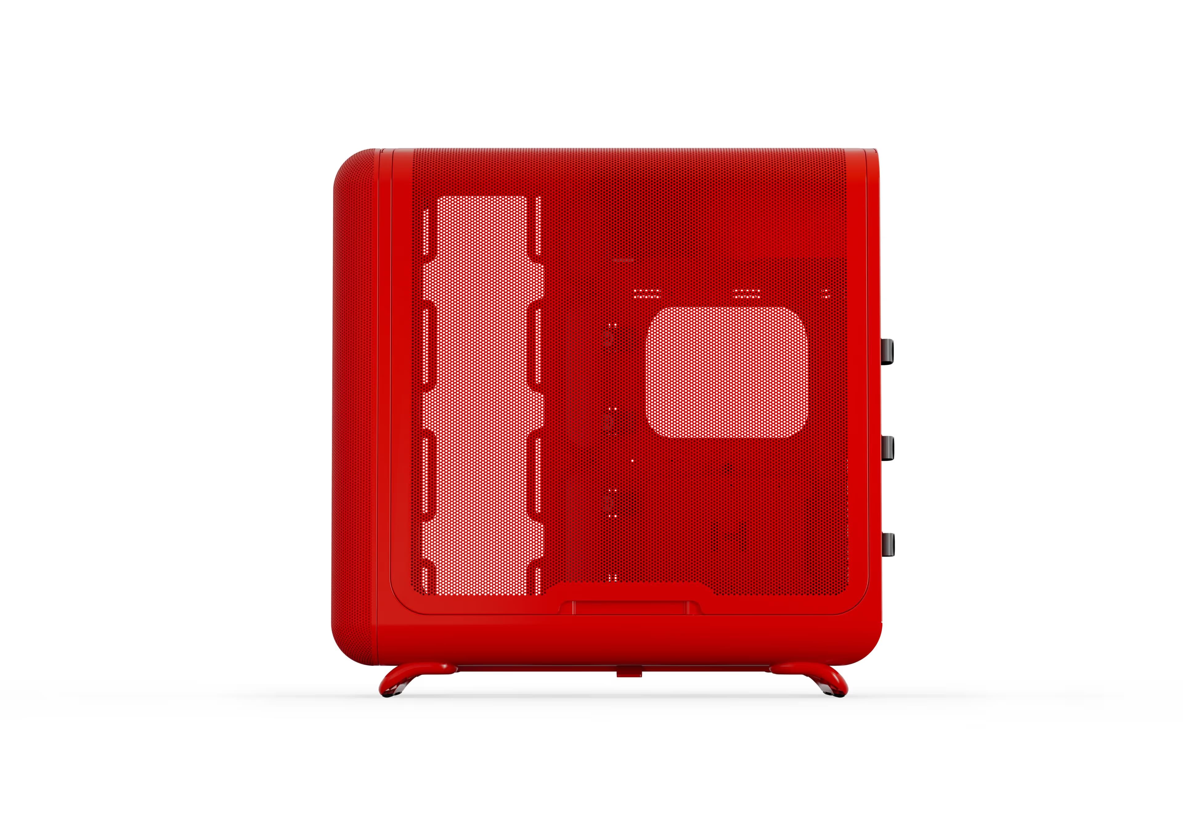 HYTE X50 ATX Mid Tower Red with Tempered Glass Side Panel and USB 3.2 Gen 2x2 Type-C USB 3.2 Gen 1 Type-A Front Panel image