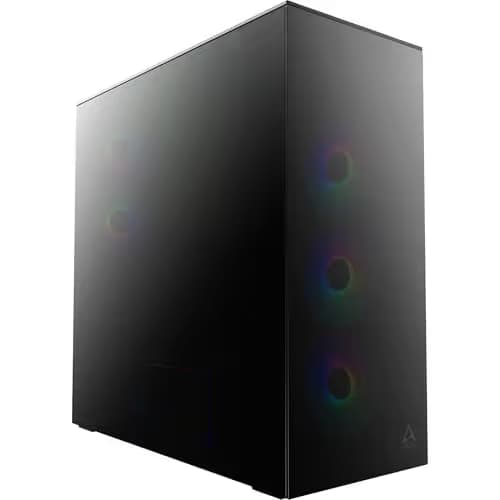 ARCTIC Xtender Mirror ATX Mid Tower Black with Tempered Glass Side Panel and USB 3.2 Gen 2 Type-C, USB 3.2 Gen 1 Type-A image