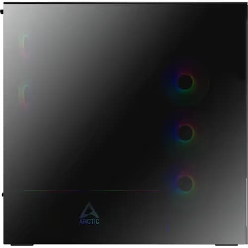 ARCTIC Xtender Mirror ATX Mid Tower Black with Tempered Glass Side Panel and USB 3.2 Gen 2 Type-C, USB 3.2 Gen 1 Type-A image