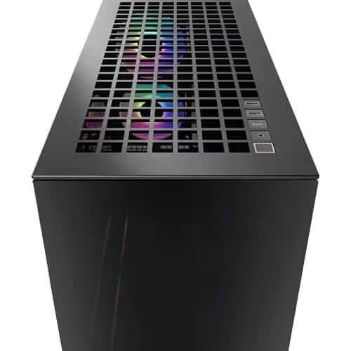 ARCTIC Xtender Mirror ATX Mid Tower Black with Tempered Glass Side Panel and USB 3.2 Gen 2 Type-C, USB 3.2 Gen 1 Type-A image