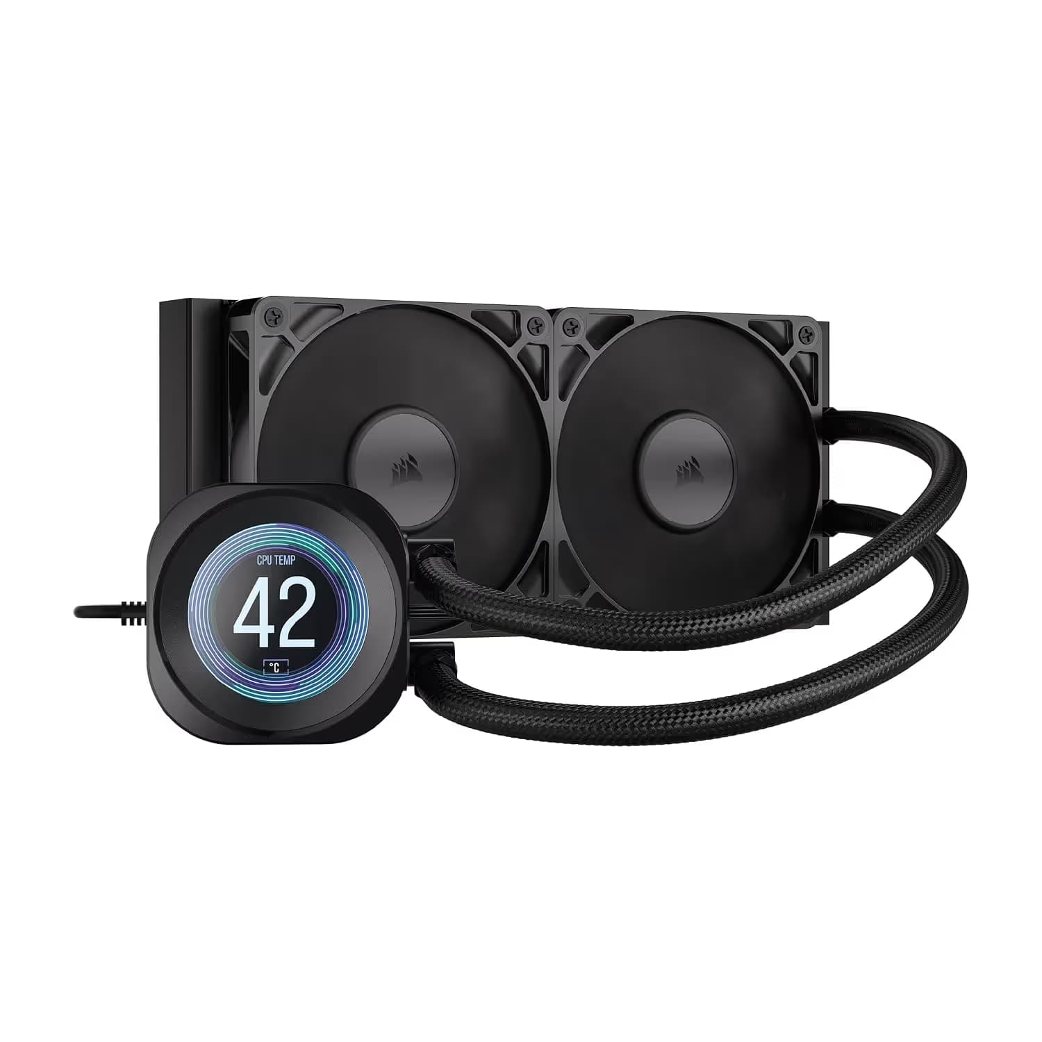 Corsair NAUTILUS 240 RS LCD Water 240mm 72.8 CFM Black image