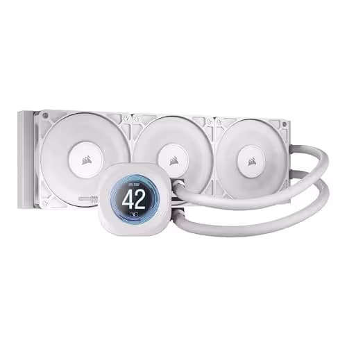 Corsair NAUTILUS 360 RS LCD Water 360mm 72.8 CFM White image