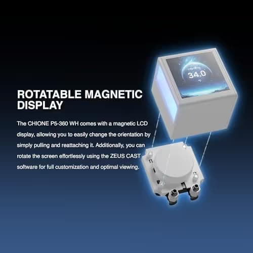 GAMDIAS CHIONE P5 Water 360mm 81.81 CFM White image