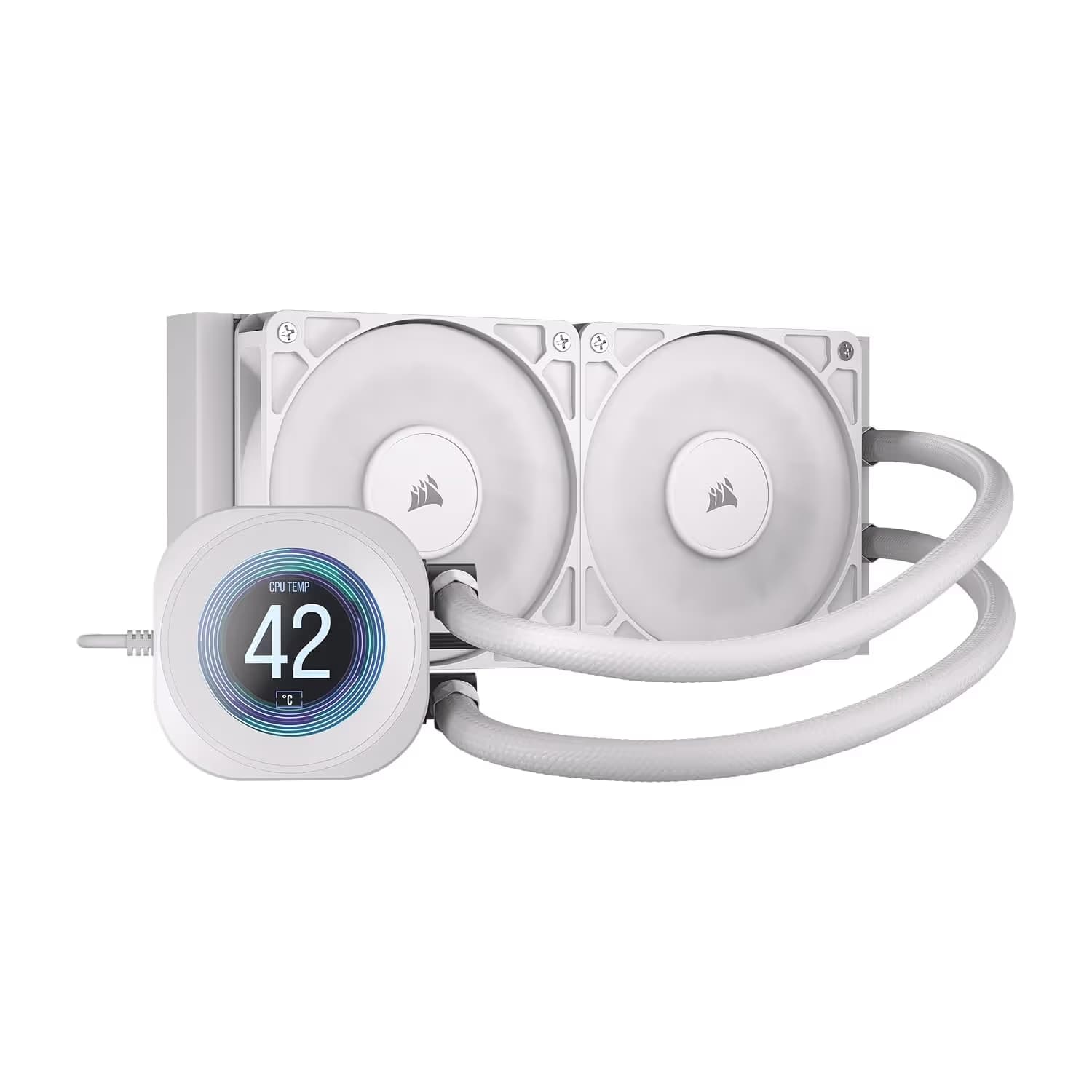 Corsair NAUTILUS 240 RS LCD Water 240mm 72.8 CFM White image