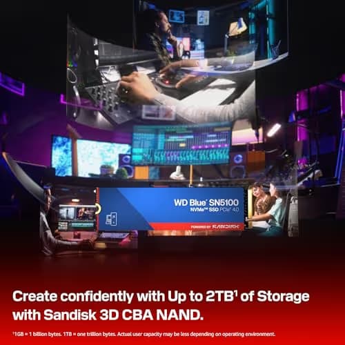 SanDisk WD Blue SN5100 1TB SSD M.2-2280 PCIe 4.0 x4 NVMe image