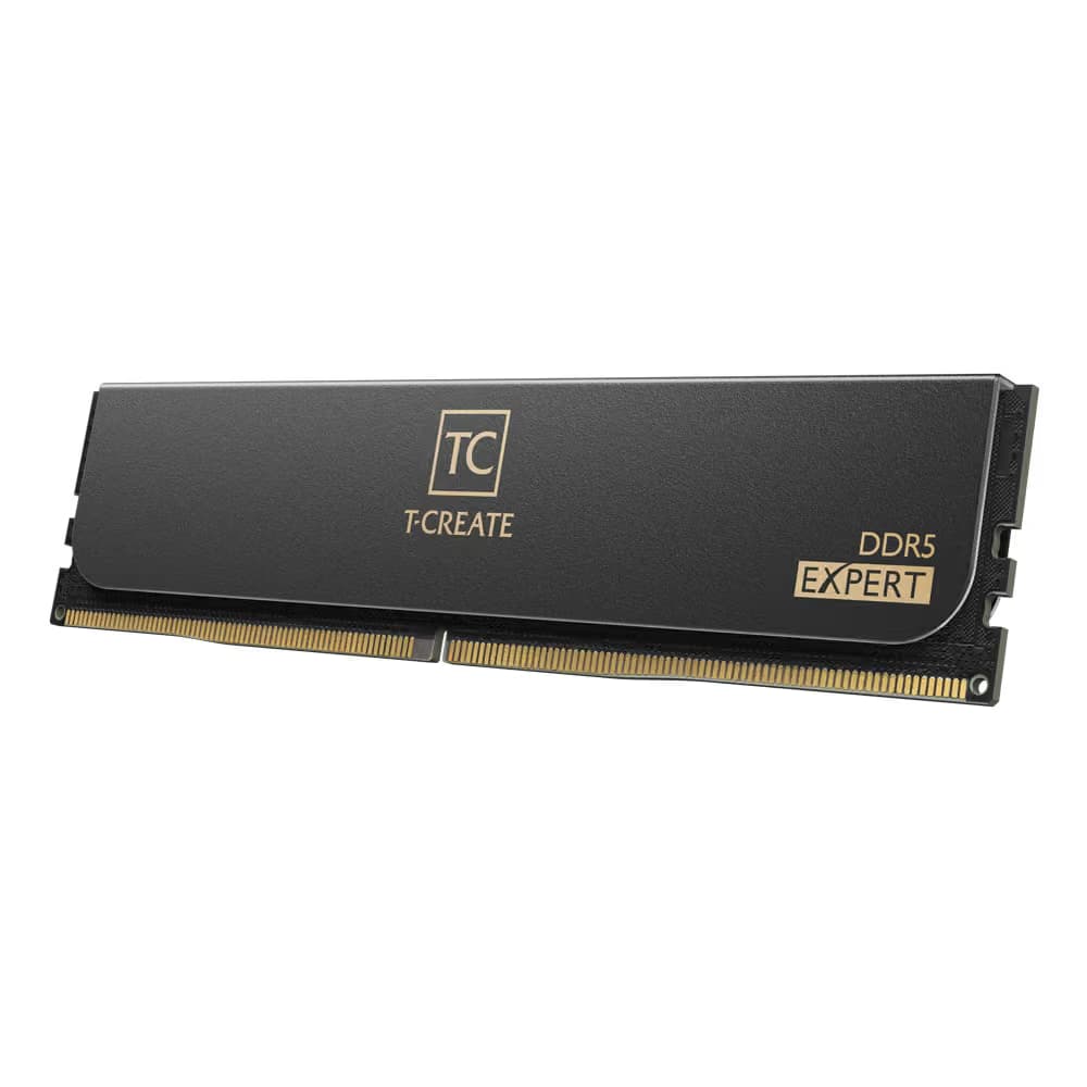 TEAMGROUP T-Create Expert 64GB (2x32GB) DDR5-6000 CL30 Black / Gold image