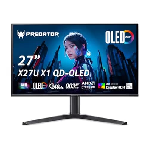 Acer Predator X27U X1bmiiphx 26.5" 1440p 240Hz QD-OLED Monitor main image