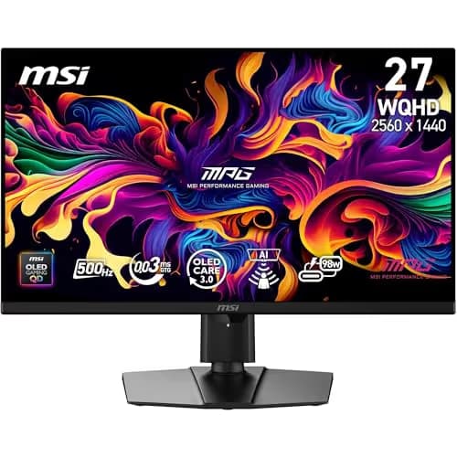 MSI MPG 271QR QD-OLED X50 26.5" 1440p 500Hz QD-OLED Monitor image
