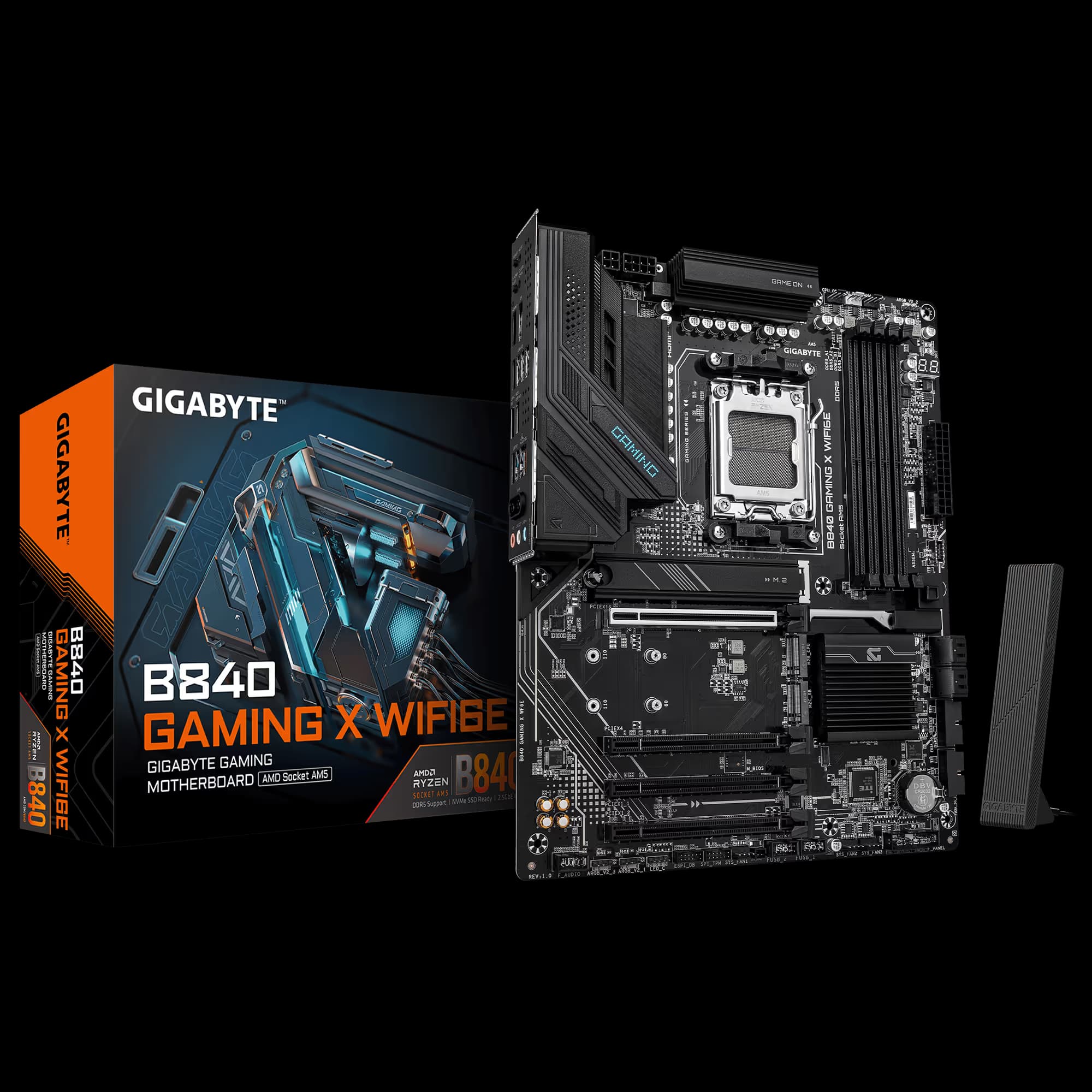 Gigabyte B840 GAMING X WIFI6E DDR5 ATX AM5 image