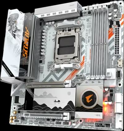 Gigabyte B850M AORUS ELITE WIFI7 ICE-P DDR5 Micro ATX image