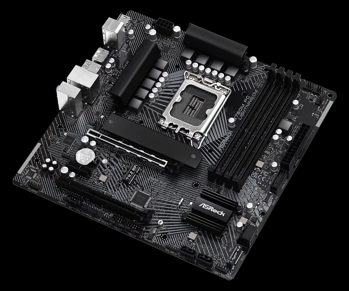 ASRock B760M PG Lightning/D4 LGA1700 DDR4 Micro ATX image