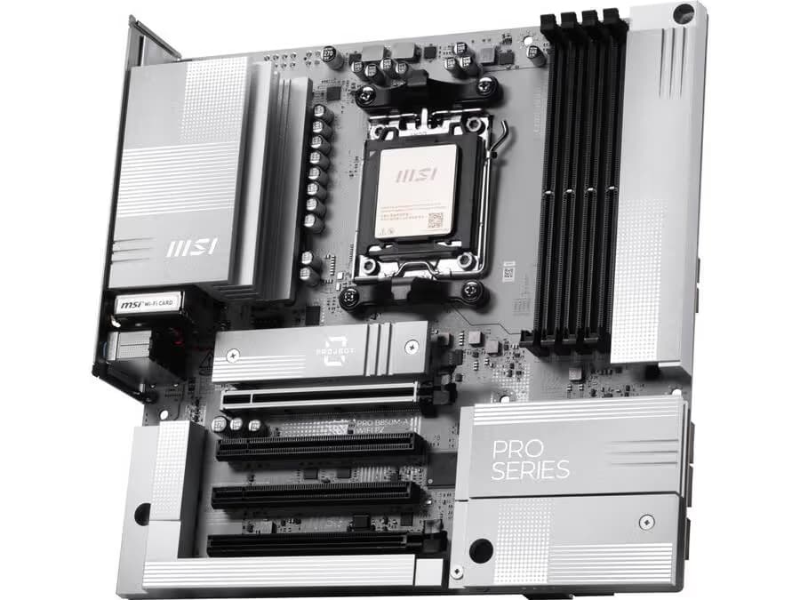 MSI B850 PRO M-A WIFI PZ AM5 DDR5 Micro ATX image