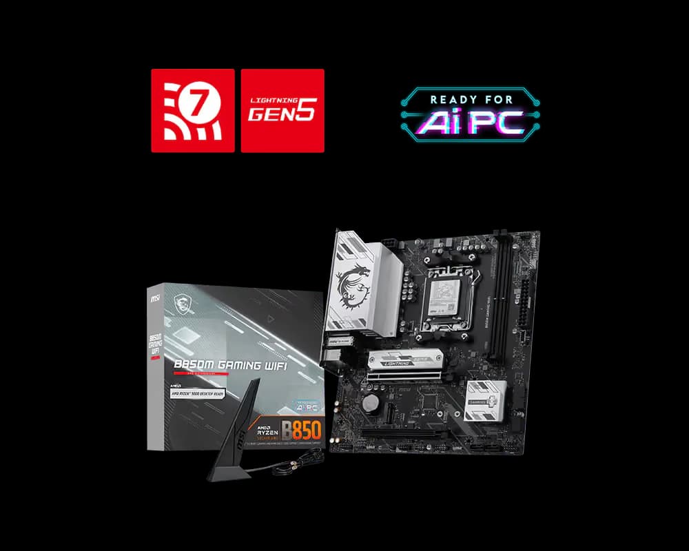 MSI B850M GAMING WIFI AM5 DDR5 Micro ATX main image