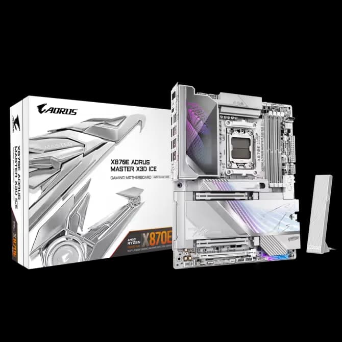 Gigabyte X870E AORUS MASTER X3D ICE AM5 DDR5 ATX main image