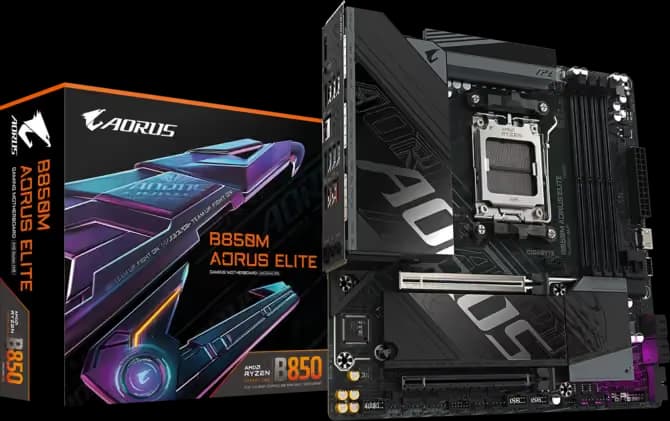 Gigabyte B850M AORUS ELITE AM5 DDR5 Micro ATX image