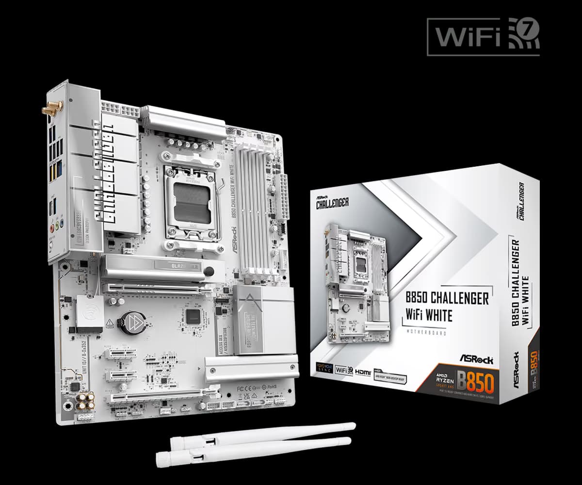 ASRock B850 Challenger WiFi White DDR5 ATX image