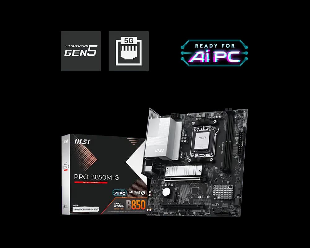 MSI B850 PRO M-G AM5 DDR5 Micro ATX image