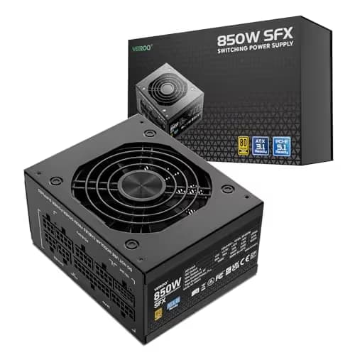 Vetroo CP-PSU-VT-850W-SFX Black SFX 850W Fully Modular 80+ Gold image