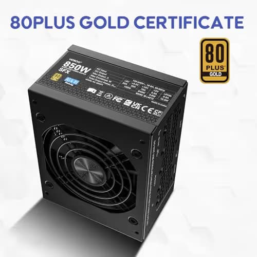 Vetroo CP-PSU-VT-850W-SFX Black SFX 850W Fully Modular 80+ Gold image