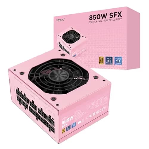 Vetroo CP-PSU-VT-850W-SFX Pink SFX 850W Fully Modular 80+ Gold Certified main image