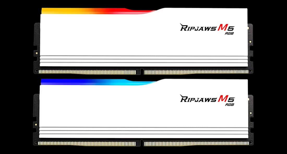 G.Skill Ripjaws M5 RGB DDR5-6000 CL28 64GB (2x32GB) White  image