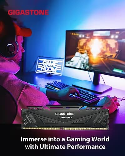  GIGASTONE Game PRO 16GB Kit (2x8GB) DDR4 3600MHz CL 18 BLACK image