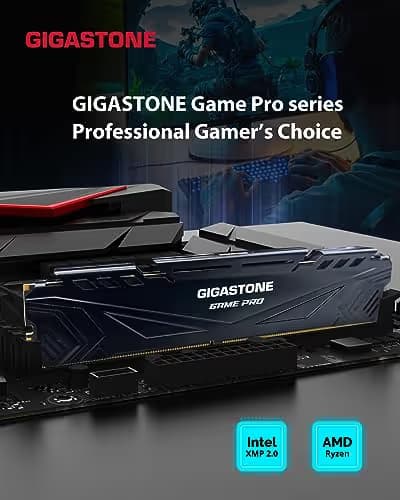 GIGASTONE Game PRO 32GB Kit (4x8GB) DDR4 3600MHz CL18 BLACK image