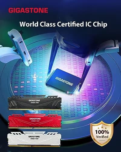 GIGASTONE Game PRO 32GB Kit (2x16GB) 3200MHz DDR4 CL16 RED image
