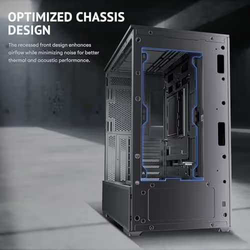 Antec FLUX REAR Mid Tower Case With Tempered Glass image