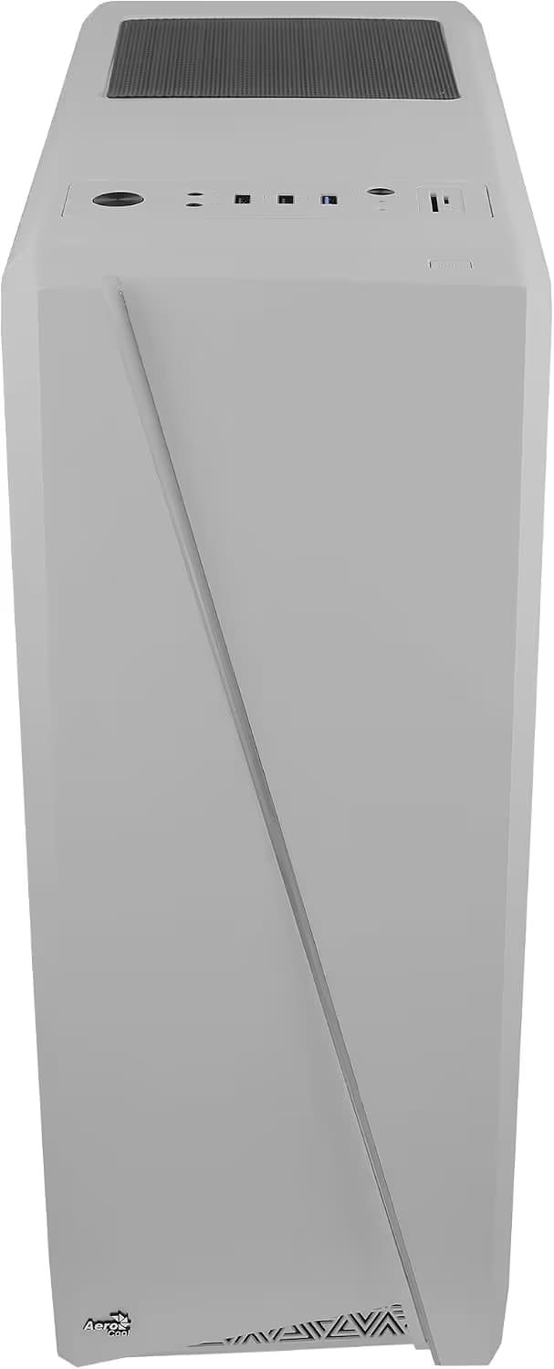 AeroCool Cylon RGB Front with Built in Card Reader and Side Window Panel Mid Tower White image