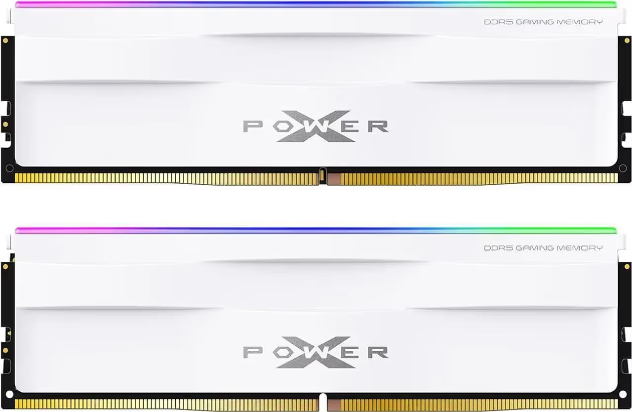 Silicon Power DDR5 32GB (2x16GB) Zenith RGB 6000MHz CL36 WHITE image
