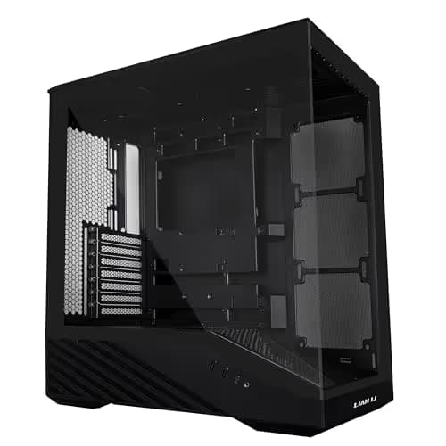 Lian Li Vector V100 ATX Mid-Tower PC Case-Tempered Glass-Black-V100X main image