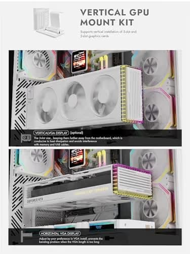  darkFlash DY460 ATX PC Case WHITE 4× ARGB PWM Fans Included image