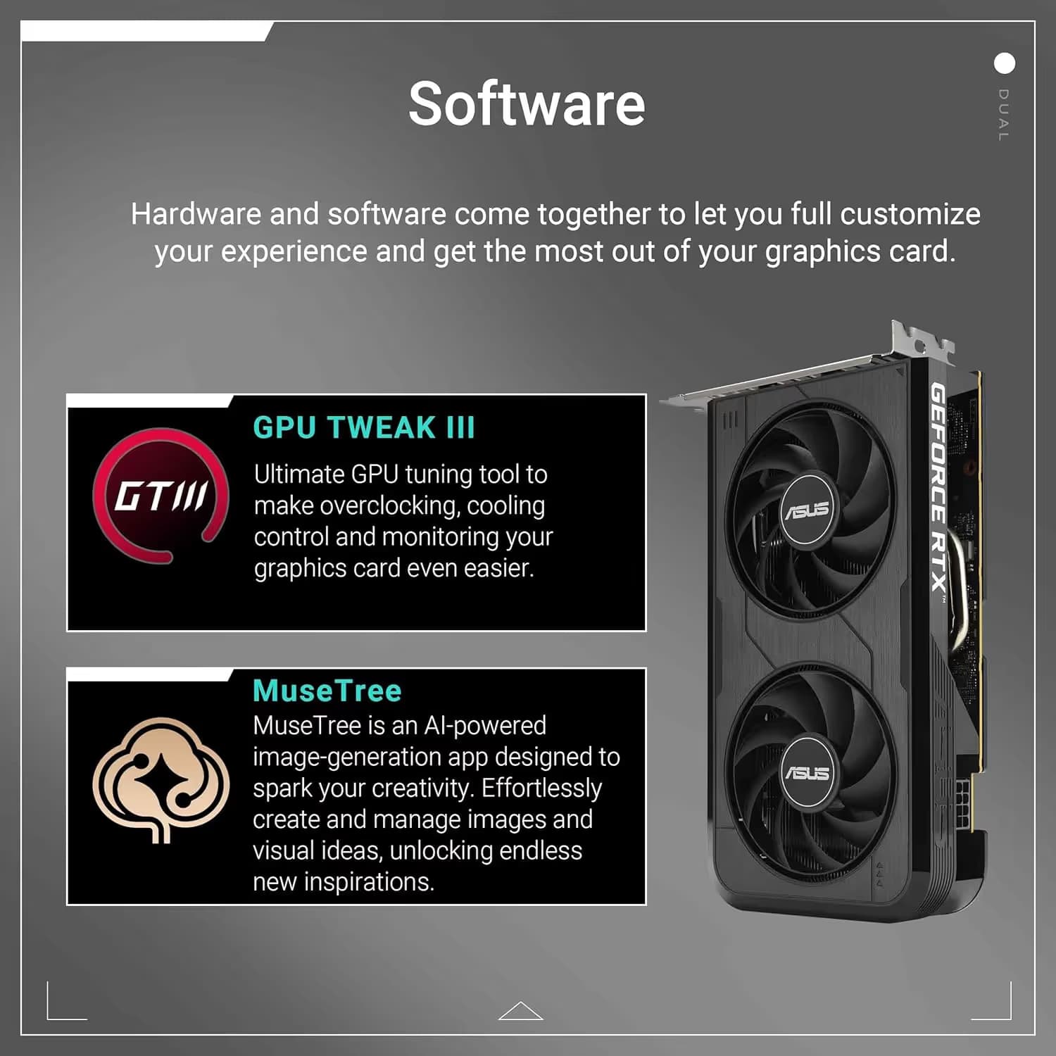 ASUS Dual GeForce RTX 5050 8GB GDDR6 OC Edition  image