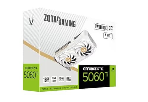 ZOTAC GAMING GeForce RTX 5060 Ti 16GB GDDR7 Twin Edge OC White Edition image