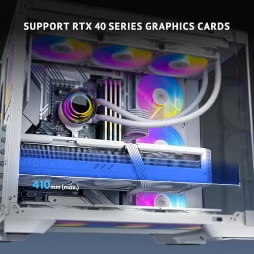Antec C5 Curve ARGB ATX Mid Tower White with Tempered Glass Side Panel image