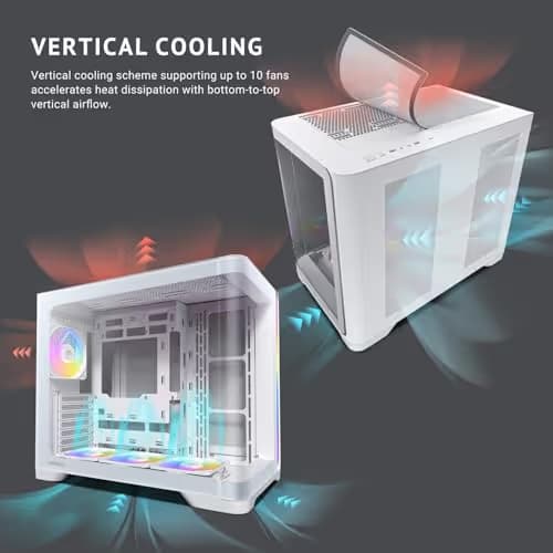 Antec C5 Curve ARGB ATX Mid Tower White with Tempered Glass Side Panel image