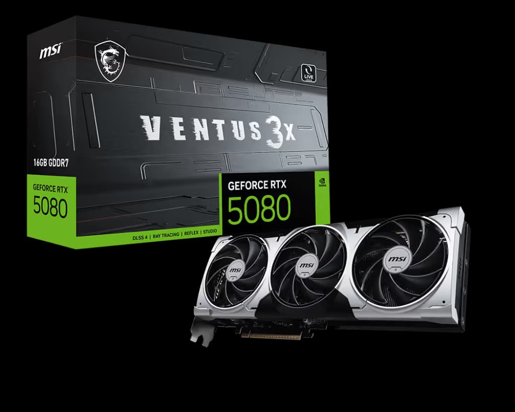 MSI GeForce RTX 5080 16GB VENTUS 3X PLUS main image