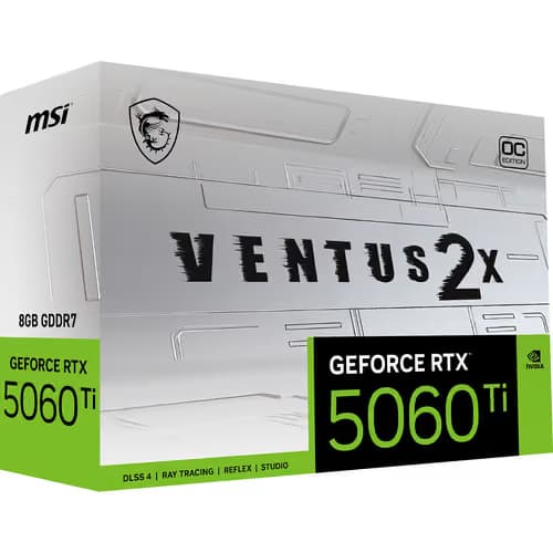 MSI GeForce RTX 5060 Ti 8G VENTUS 2X OC PLUS GDDR7 main image