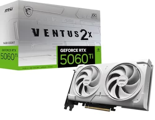 MSI VENTUS 2X PLUS OC GeForce RTX 5060 Ti 16GB White main image