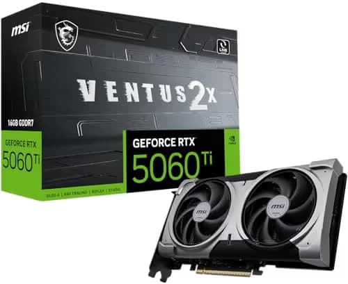 MSI GeForce RTX 5060 Ti 16G VENTUS 2X PLUS GDDR7 main image