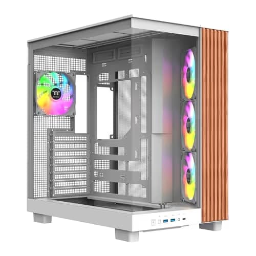 Thermaltake View 380 XL WS ARGB Mid Tower Chassis Wood Edition Snow main image