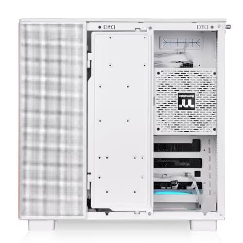 Thermaltake View 380 XL WS ARGB Mid Tower Chassis Wood Edition Snow image