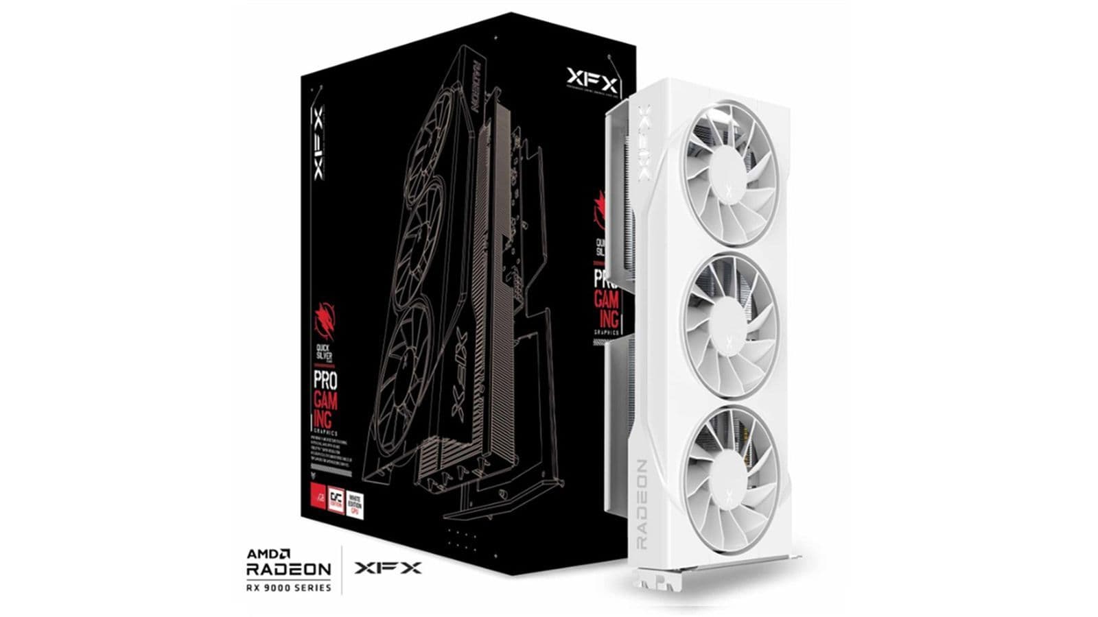 XFX Swift OC Radeon RX 9060 XT 8GB GDDR6 White Triple Fan  main image