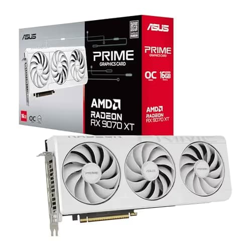 ASUS Prime Radeon RX 9070 XT White OC Edition 16GB GDDR6 main image