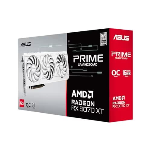 ASUS Prime Radeon RX 9070 XT White OC Edition 16GB GDDR6 image